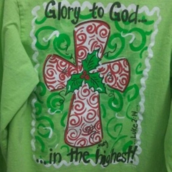 Itsa Girl Thing women's Christmas tee - adult small - Picture 2 of 4